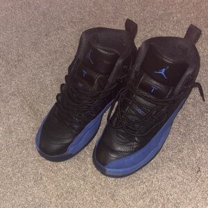 Jordan Black and Blue Sneakers with Iconic Design